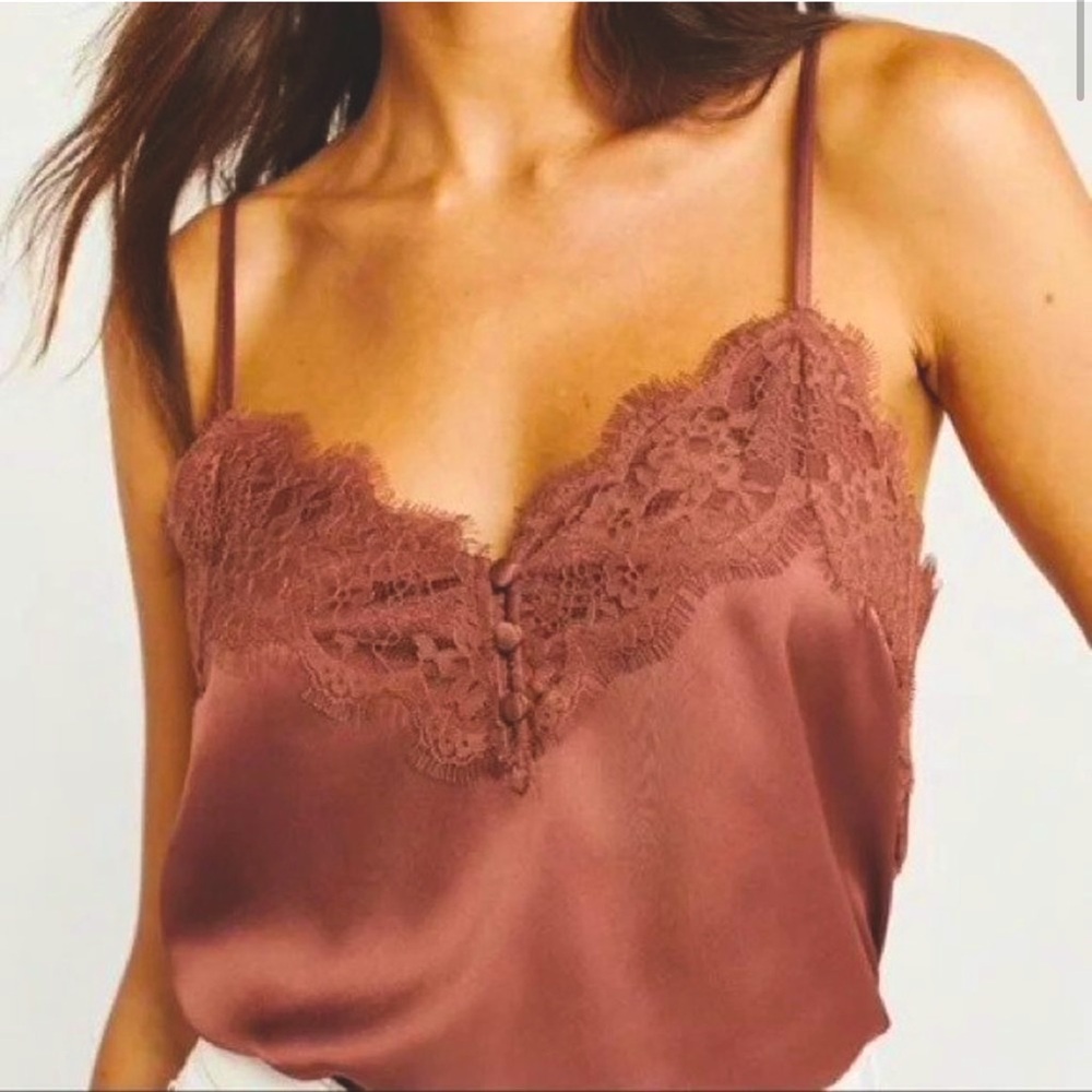 Abercrombie & fitch lace trimmed blouse